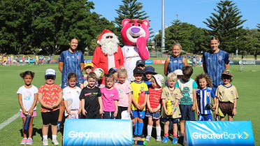 Jets PLAY clinic with Greater Bank and Emily Van Egmond