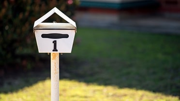 White mailbox