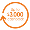 Up to $3000 cashback 