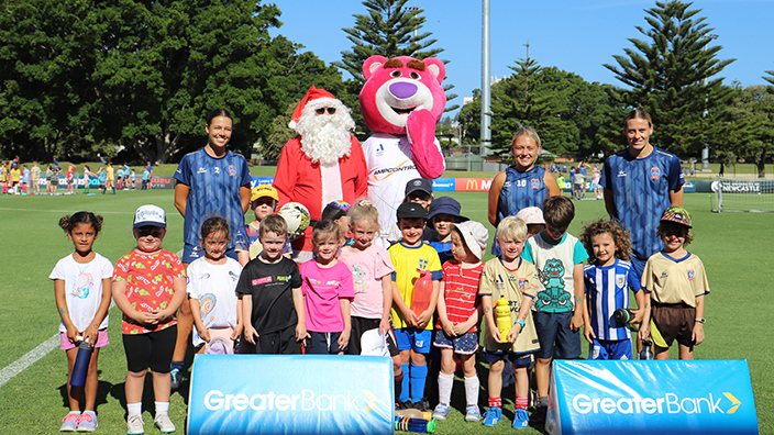 Jets PLAY clinic with Greater Bank and Emily Van Egmond