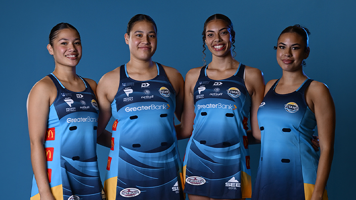 Gold Coast Titans Netball x Greater Bank uniforms