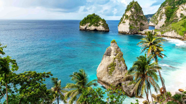 Tropical island ocean