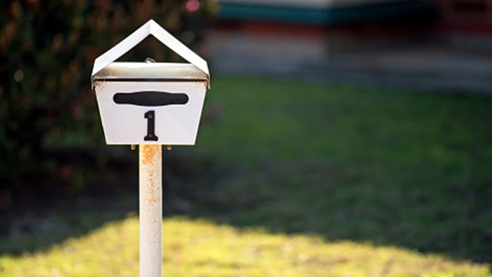White mailbox
